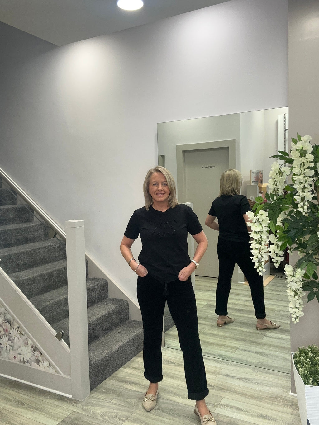 BOB BLACK CORD TROUSERS