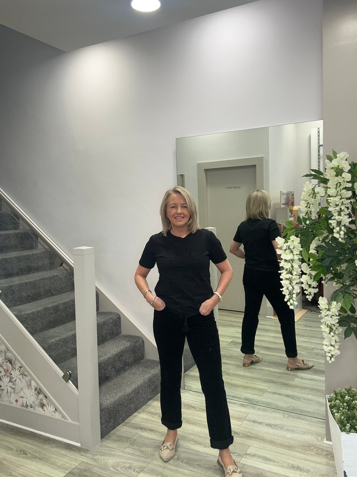 BOB BLACK CORD TROUSERS
