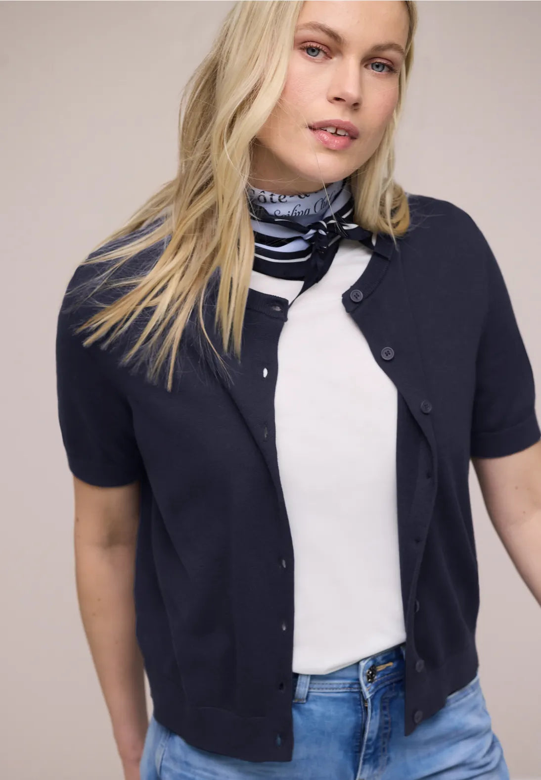 SHELLY NAVY CARDIGAN