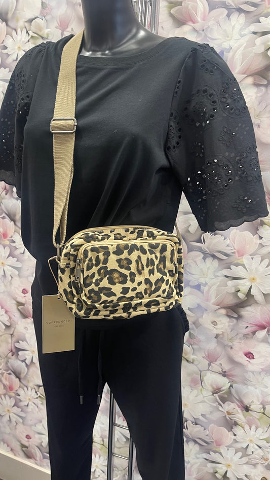 CAMEL ANIMAL PRINT BAG