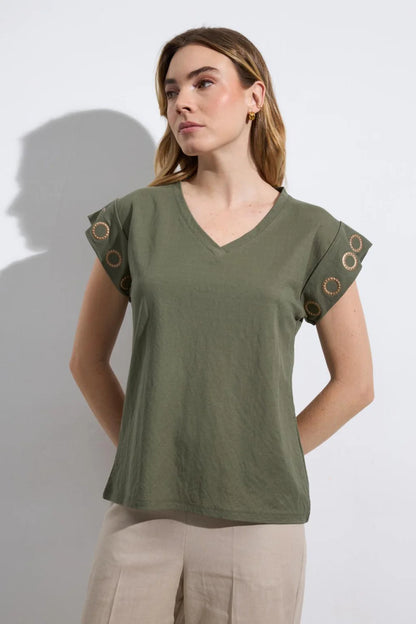 HIBI KHAKI TOP