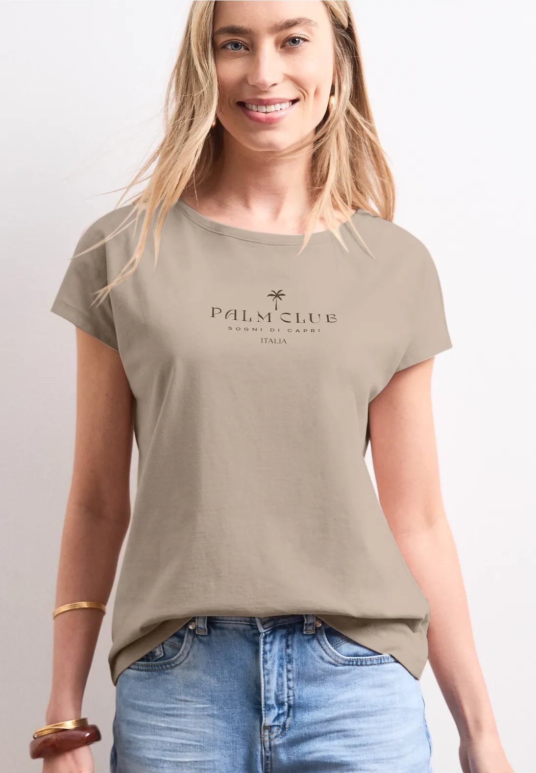 PALM BEIGE TEE