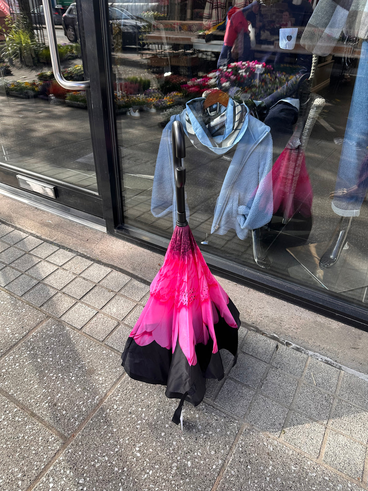 PINK FLOWER UMBRELLA