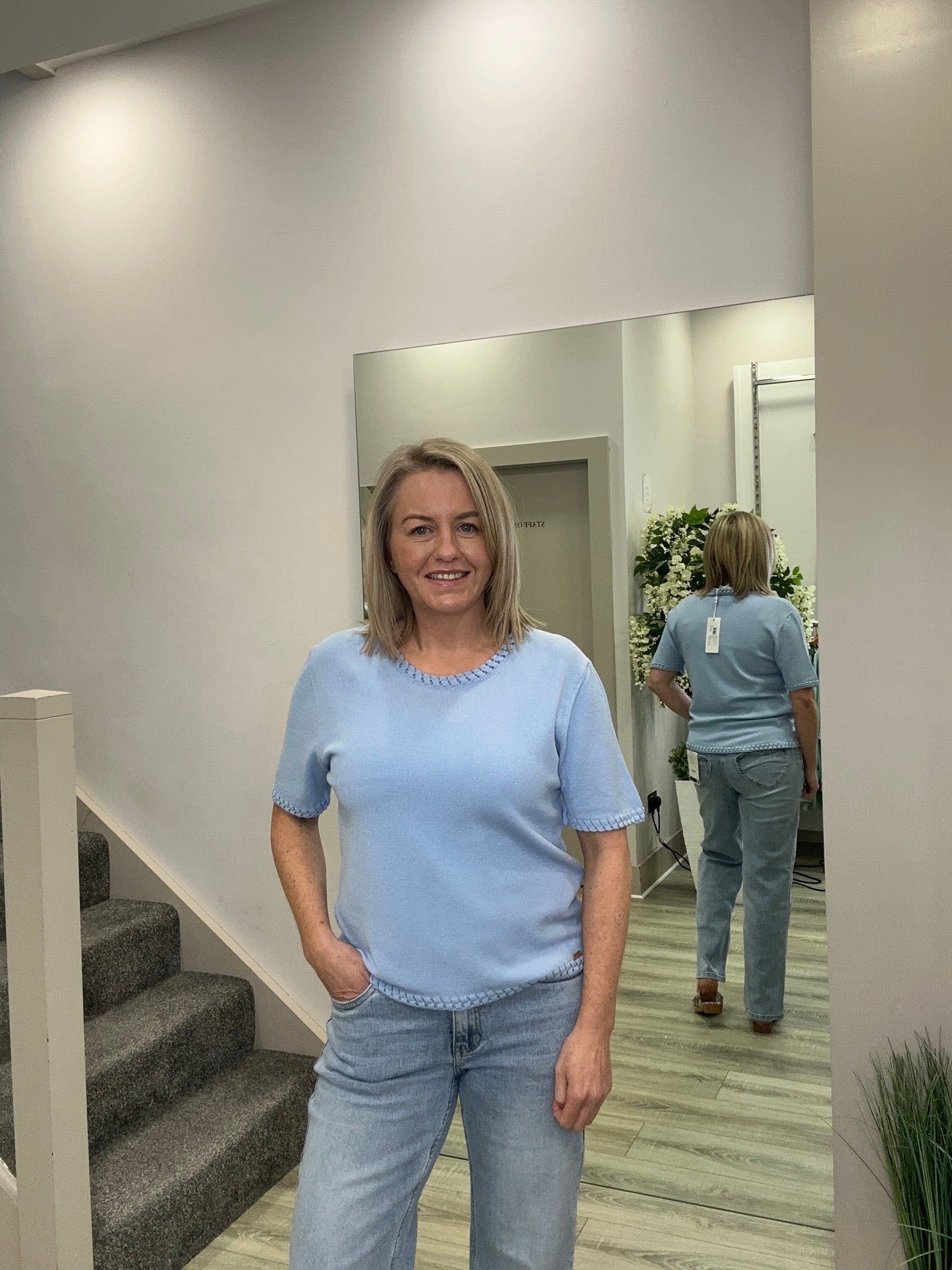 KATE BLUE TOP