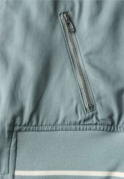 GEMMA DUCK-EGG BLUE BOMBER JACKET