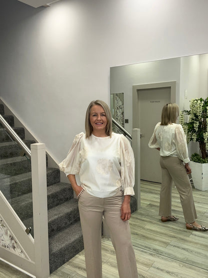 CAOBA CREAM BLOUSE