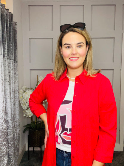 RUBY RED BLOUSE