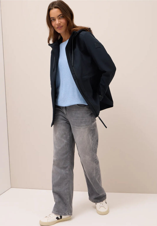 SHELL NAVY  COAT