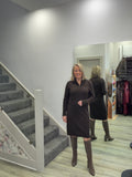 ANNA BROWN DRESS
