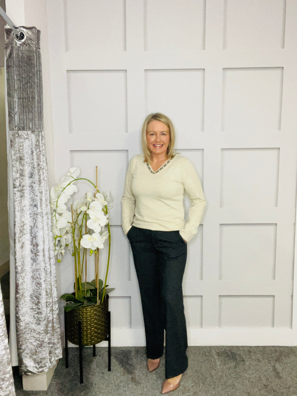 MEG GREY TROUSER