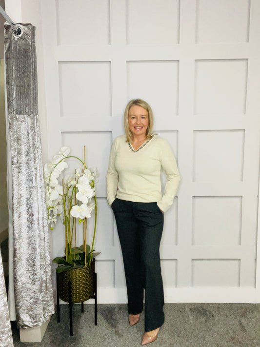 MEG GREY TROUSER