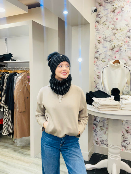 KARINA BLACK HAT SET
