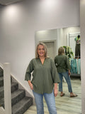LARA KHAKI BLOUSE