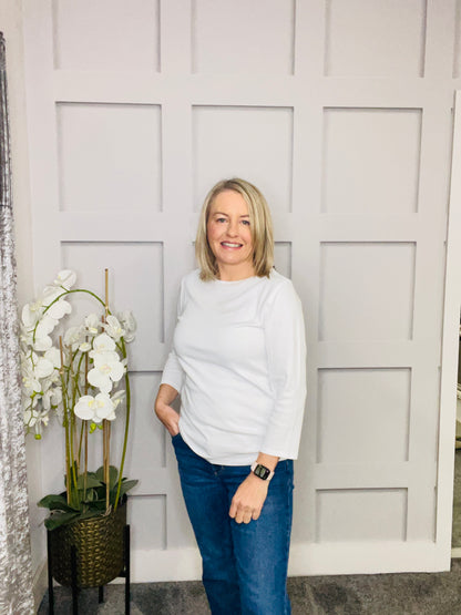 BOATNECK WHITE TOP
