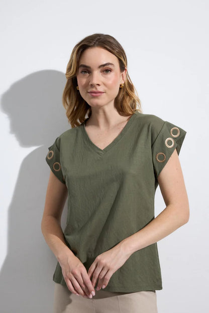 HIBI KHAKI TOP