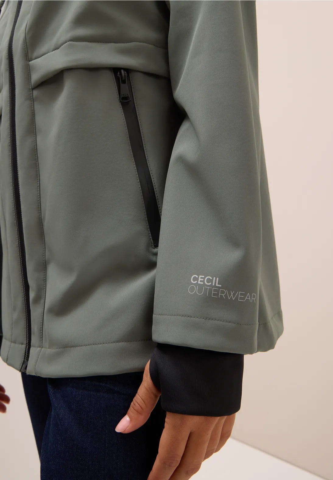 SHELL KHAKI COAT