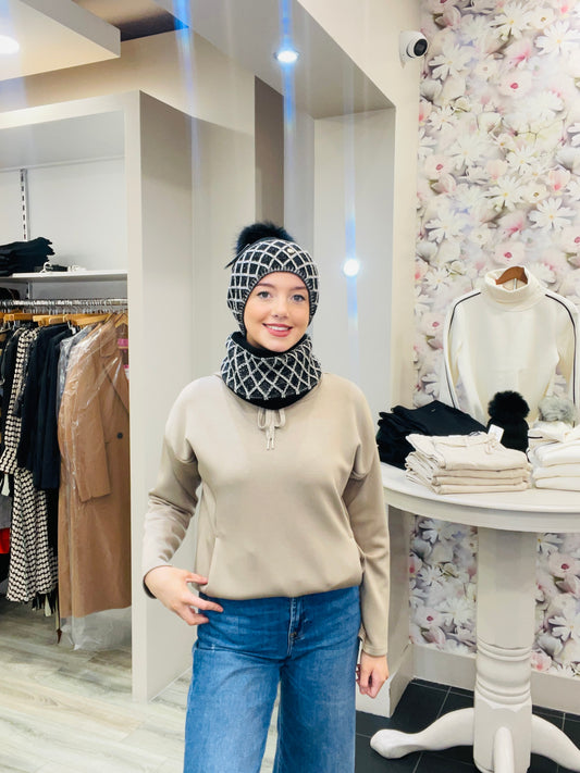 JULIA BLACK HAT SET