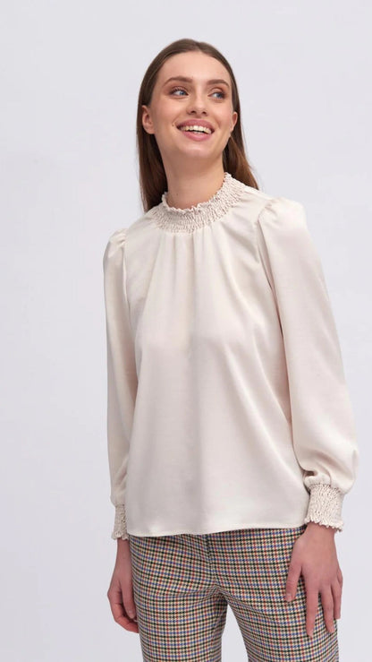 LUZAGA CREAM BLOUSE