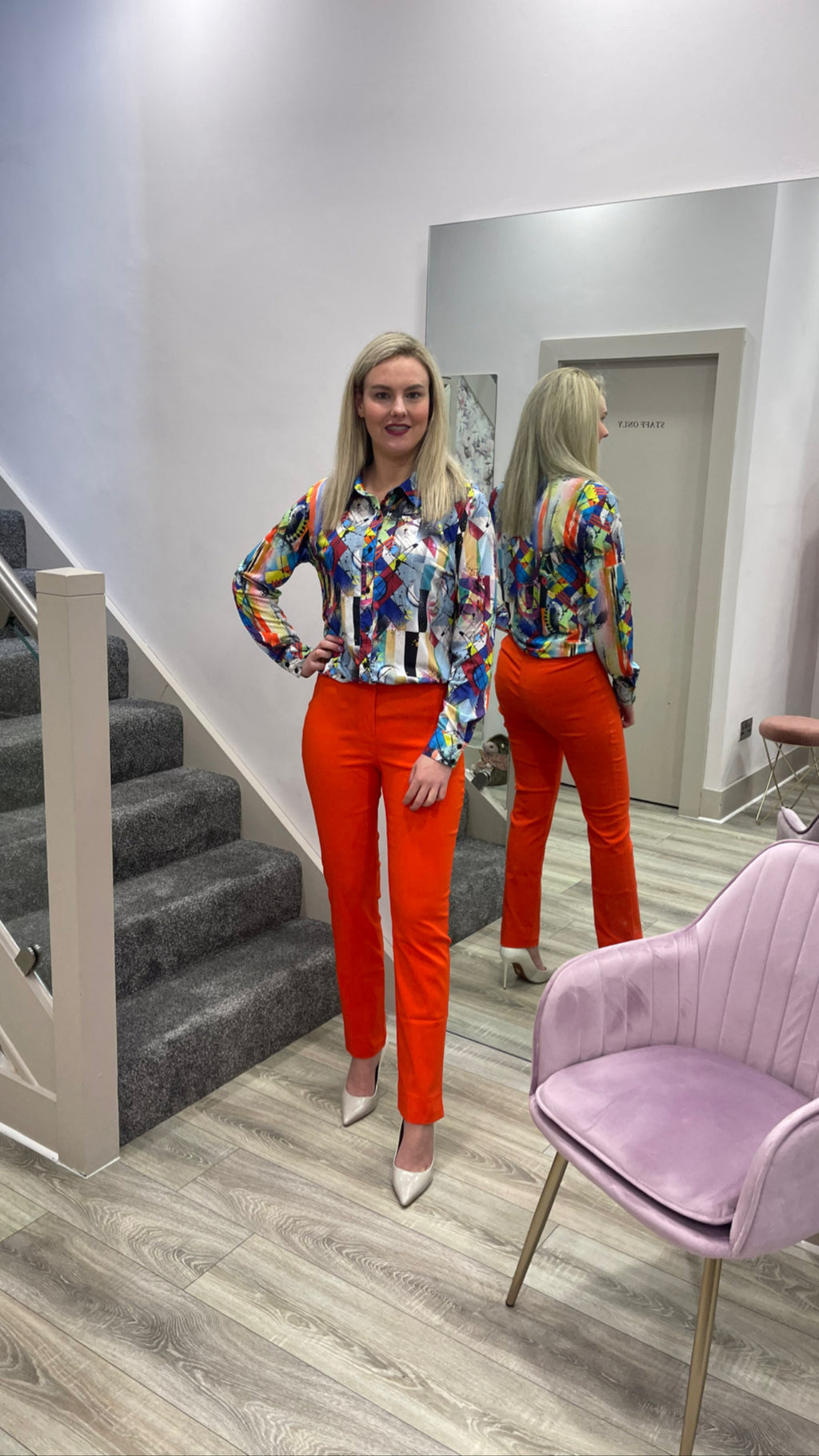 SASHA ORANGE TROUSER