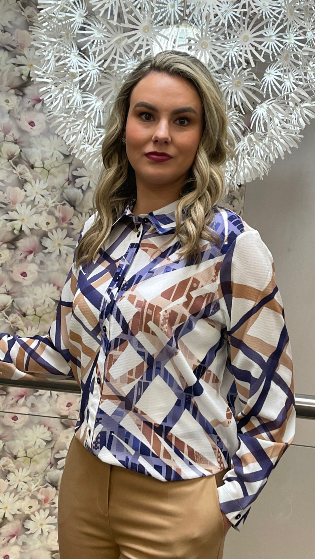BLAKE PATTERNED BLOUSE